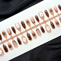 Press-On Nail Set Floral & Animal Designs Easy Application