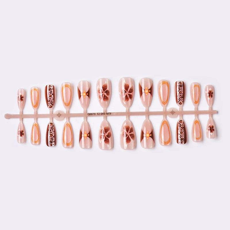 Press-On Nail Set Floral & Animal Prints