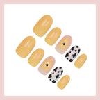 Press-On Nail Set Floral & Animal Prints Long-Lasting Wear