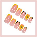 Press-On Nail Set Floral & Animal Self-Adhesive 35 Pieces