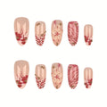 Press-On Nail Set Floral Art & Easy Application
