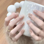 Press-On Nail Set Floral Art & Easy Application