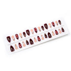 Press-On Nail Set Floral Art Easy Application