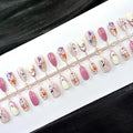 Press-On Nail Set Floral Art Easy Application & Comfortable Fit