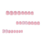 Press-On Nail Set Floral Art Easy Apply & Remove