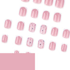 Press-On Nail Set Floral Art Easy Apply & Remove