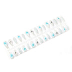 Press-On Nail Set Floral Art & Gemstone Accents