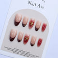 Press-On Nail Set Floral Art & Long-Lasting Wear