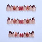 Press-On Nail Set Floral Art & Long-Lasting Wear
