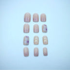 Press-On Nail Set Floral Art No-Glue