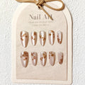 Press-On Nail Set Floral Art Peel-And-Stick Gentle Removal