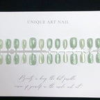 Press-On Nail Set Floral Art Quick Application