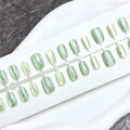 Press-On Nail Set Floral Art Quick Application