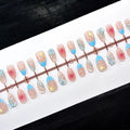 Press-On Nail Set Floral Art Reusable & Comfortable Fit