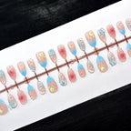 Press-On Nail Set Floral Art Reusable & Comfortable Fit