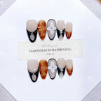 Press-On Nail Set Floral & Artistic Peel-And-Press