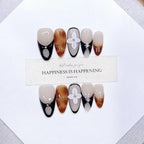 Press-On Nail Set Floral & Artistic Peel-And-Press