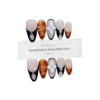 Press-On Nail Set Floral & Artistic Peel-And-Press