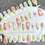 Press-On Nail Set Floral & Artistic Quick Application