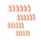 Press-On Nail Set Floral & Bee Design Reusable