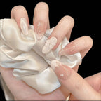 Press-On Nail Set Floral & Bow Accents Salon-Quality Application