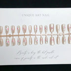 Press-On Nail Set Floral & Butterfly Designs 30-Piece