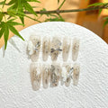 Press-On Nail Set Floral & Butterfly Designs Salon-Quality Finish