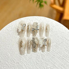 Press-On Nail Set Floral & Butterfly Designs Salon-Quality Finish