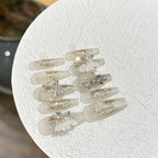 Press-On Nail Set Floral & Butterfly Designs Salon-Quality Finish