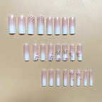 Press-On Nail Set Floral & Butterfly Easy-Apply Adhesive