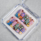 Press-On Nail Set Floral & Butterfly Reusable Salon-Quality