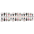 Press-On Nail Set Floral & Cherry Long-Lasting