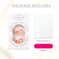 Press-On Nail Set Floral Design 24-Piece