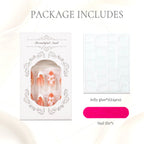 Press-On Nail Set Floral Design 24-Piece