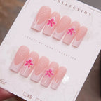 Press-On Nail Set Floral Design 24-Piece