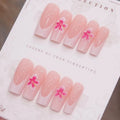 Press-On Nail Set Floral Design 24-Piece