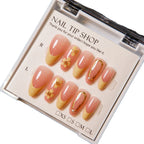 Press-On Nail Set Floral Design 30-Piece Multiple Sizes