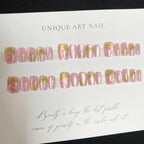 Press-On Nail Set Floral Design 30 Pieces