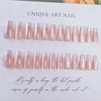 Press-On Nail Set Floral Design Adhesive-Free & Salon Quality