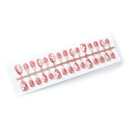 Press-On Nail Set Floral Design Adhesive Tabs & Multiple Sizes