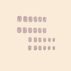 Press-On Nail Set Floral Design Bright Yellow Strong Adhesive