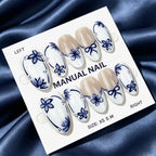 Press-On Nail Set Floral Design & Comfortable Fit