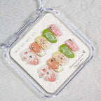 Press-On Nail Set Floral Design Custom Fit