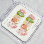 Press-On Nail Set Floral Design Custom Fit