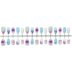 Press-On Nail Set Floral Design Durable & Comfortable Fit