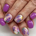 Press-On Nail Set Floral Design Durable & Easy Application