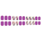 Press-On Nail Set Floral Design Durable & Easy Application