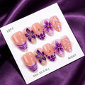 Press-On Nail Set Floral Design & Durable Finish