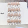 Press-On Nail Set Floral Design Easy Adhesive & Multiple Sizes