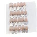 Press-On Nail Set Floral Design Easy Adhesive & Multiple Sizes